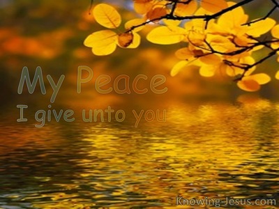 John 14:27 My Peace I Give To You (yellow)